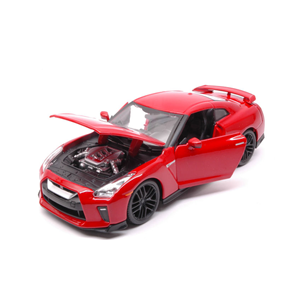 NISSAN GT-R 2017 RED 1:24 Burago Auto Stradali Modellino