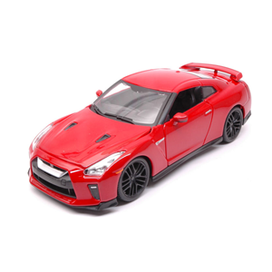 NISSAN GT-R 2017 RED 1:24 Burago Auto Stradali Modellino