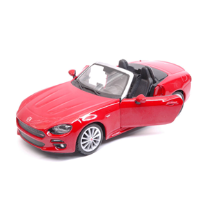 FIAT 124 SPIDER 2016 RED 1:24 Burago Auto Stradali Modellino