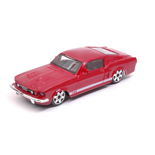 FORD MUSTANG GT 1964 RED 1:43 Burago Auto Stradali Modellino