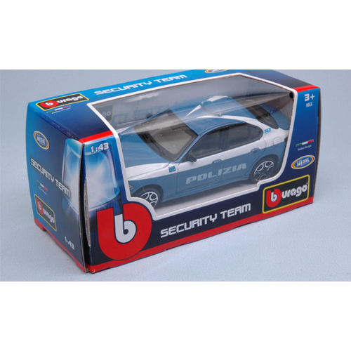 ALFA ROMEO GIULIA 2016 POLIZIA 1:43 Burago Forze dell'Ordine Modellino