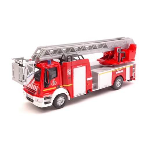 CAMION POMPIERI IVECO MAGIRUS + RENAULT (2 Modellini) 1:50 Burago Pompieri Modellino