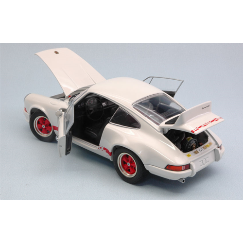 PORSCHE 911 CARRERA 2.7 RS 1973 WHITE 1:24 Ebbro Auto Stradali Modellino