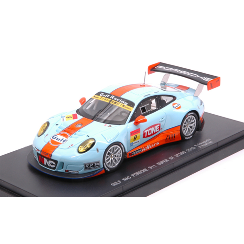 PORSCHE 911 GT3 R N.9 8th SUPER GT300 2016 R.SAKAGUKI-H.YOSHIDA 1:43 Ebbro Auto Competizione Modellino