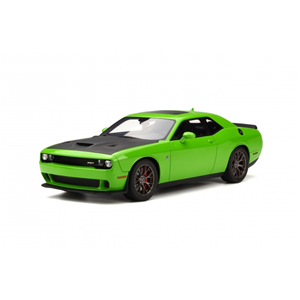 DODGE CHALLENGER HELLCAT SRT 2016 GREEN 1:18 GT Spirit Auto Stradali Modellino