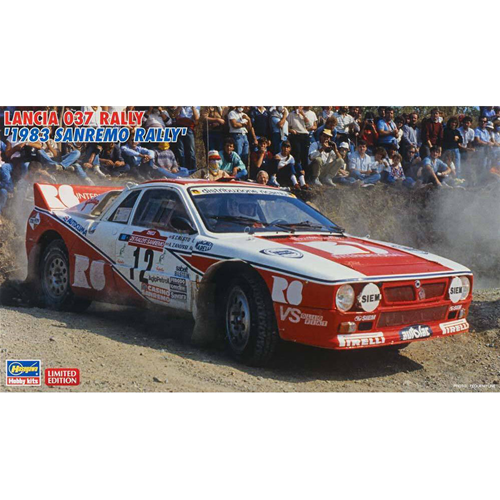 LANCIA 037 N.12 ACCIDENT SANREMO RALLY 1983 ZANUSSI-CRESTO KIT 1:24 Hasegawa Kit Auto Modellino