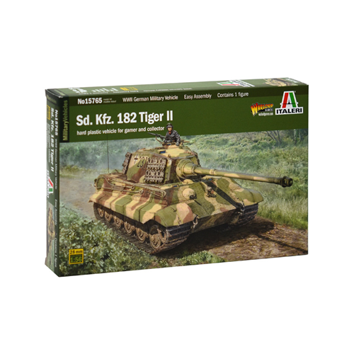 SD.KFZ. 182 KING TIGER II KIT 1:56 Italeri Kit Mezzi Militari Modellino