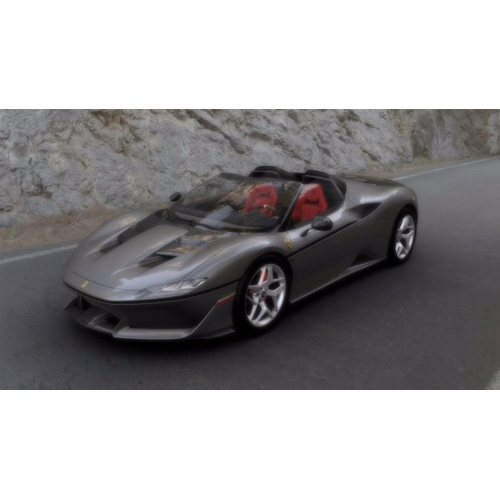 FERRARI J50 SPIDER 2016 METALLIC GREY WITH SILVER WHEELS 1:43 Looksmart Auto Stradali Modellino