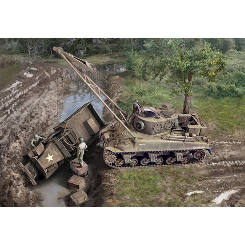 M32 B1 ARV (ARMOURED RECOVERY VEHICLE) KIT 1:35 Italeri Kit Mezzi Militari Modellino