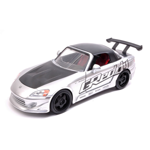 HONDA S2000 2001 SILVER "JDM TUNERS" 1:24 Jada Toys Tuning Modellino