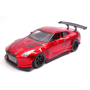 NISSAN GT-R (R35) BEN SOPRA 2009 METALLIC RED "JDM TUNERS" 1:24 Jada Toys Tuning Modellino