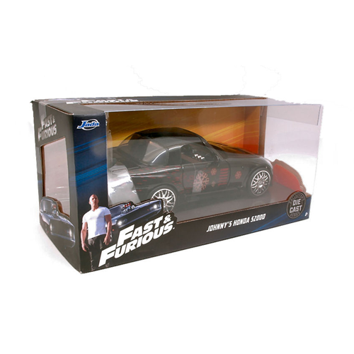 JOHNNY'S HONDA S2000 1998 FAST & FURIOUS  BLACK 1:24 Jada Toys Movie Modellino