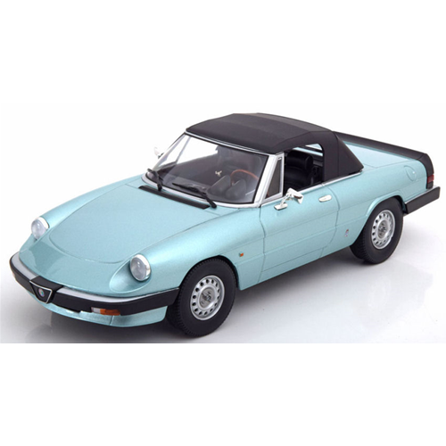 ALFA ROMEO SPIDER 3 SERIES 1983 TURQUOISE METALLIC 1:18 KK Scale Auto Stradali Modellino