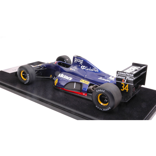 LAMBORGHINI 291 F1 N.LARINI 1991 N.34 17th US GP CON VETRINA 1:18 Looksmart Formula 1 Modellino