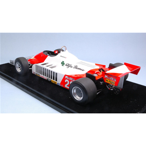 ALFA ROMEO 179C M.ANDRETTI 1981 N.22 9th GERMAN GP CON VETRINA 1:18 Looksmart Formula 1 Modellino