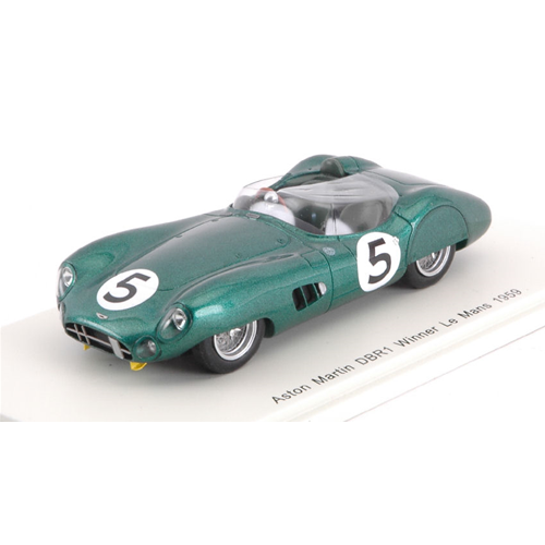 ASTON MARTIN DBR1 N.5 WINNER LE MANS 1959 R.SALVADORI-C.SHELBY 1:43 Spark Model Auto Competizione Modellino