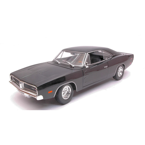 DODGE CHARGER R/T 1969 BLACK 1:18 Maisto Auto Stradali Modellino