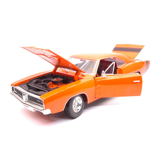 DODGE CHARGER R/T 1969 ORANGE 1:18 Maisto Auto Stradali Modellino