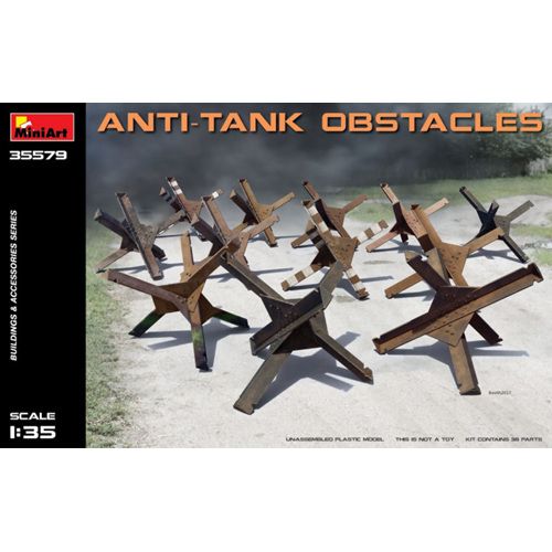 ANTI TANK OBSTACLES KIT 1:35 Miniart Kit Diorami Modellino