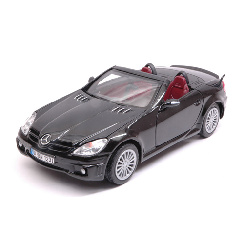 MERCEDES SLK55 AMG 2005 BLACK 1:24 MotorMax Auto Stradali Modellino