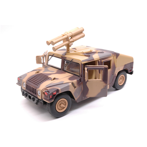 HUMVEE STARBUS MISSILE CAMOUFLAGE GREEN 1:24 MotorMax Mezzi Militari Modellino