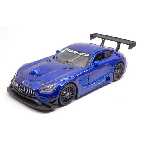 MERCEDES GT3 AMG 2016 METALLIC BLUE 1:24 MotorMax Auto Stradali Modellino
