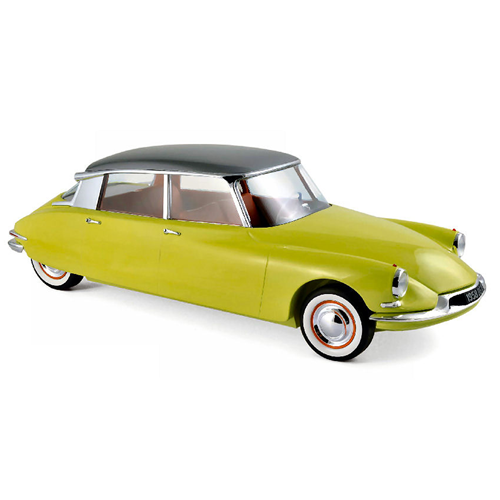 CITROEN DS 19 1958 YELLOW/GREY 1:12 Norev Auto Stradali Modellino
