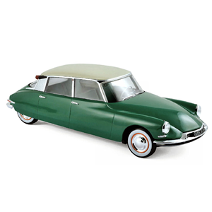 CITROEN DS 19 1956 GREEN/CHAMPAGNE 1:18 Norev Auto Stradali Modellino
