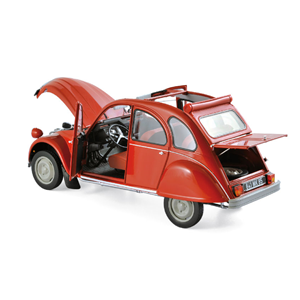CITROEN 2CV 6 1972 RIO RED 1:18 Norev Auto Stradali Modellino