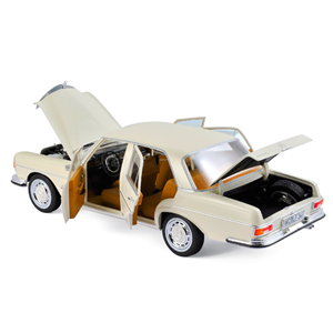 MERCEDES 280 SE 1969 IVORY 1:18 Norev Auto Stradali Modellino