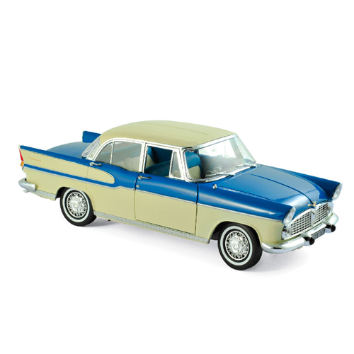 SIMCA VEDETTE CHAMBORD 1960 TROPIC GREEN & CHINA IVORY 1:18 Norev Auto Stradali Modellino