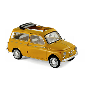 FIAT 500 GIARDINIERA 1968 POSITANO YELLOW 1:18 Norev Auto Stradali Modellino