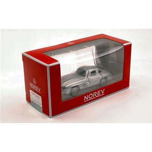 MERCEDES 300 SL 1955 SILVER 1:64 Norev Auto Stradali Modellino
