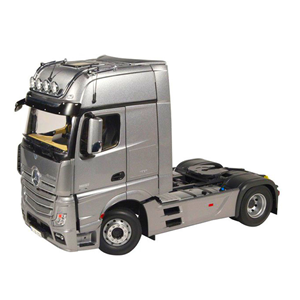 MERCEDES ACTROS GIGA SPACE 4x2 SILVER 1:18 NZG Camion Modellino