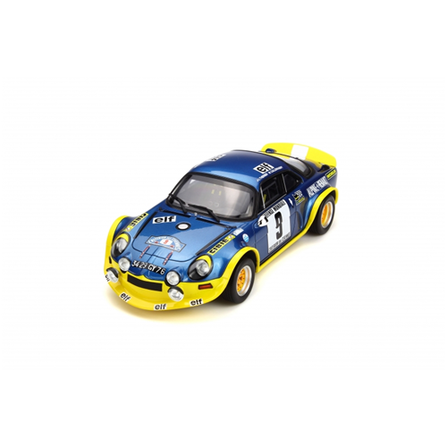 ALPINE A110 N.9 WINNER RALLY CEVENNES 1972 J.L.THERIER-M.CALLEWAERT 1:18 Ottomobile Auto Rally Modellino