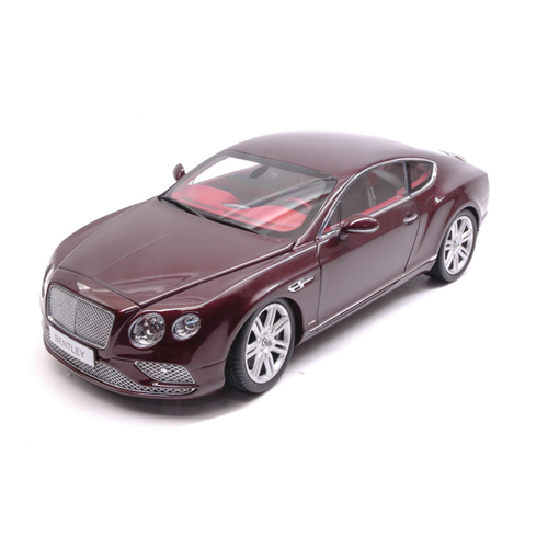 BENTLEY CONTINENTAL GT COUPE' 2016 BURGUNDY 1:18 Paragon Models Auto Stradali Modellino