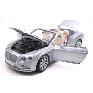 BENTLEY CONTINENTAL GT CONVERTIBLE 2016 SILVER FROST 1:18 Paragon Models Auto Stradali Modellino