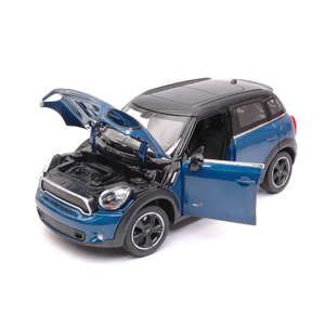 MINI COOPER S COUNTRY (R60) 2010 BLUE 1:24 Rastar Auto Stradali Modellino