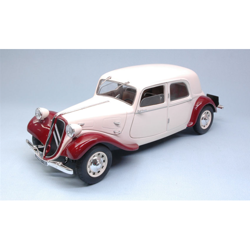 CITROEN TRACTION 11CV 1938 CREAM/BROWN 1:18 Solido Auto d'Epoca Modellino