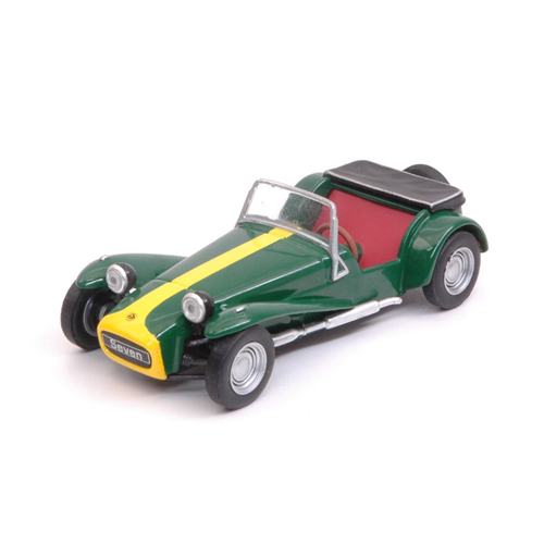 LOTUS SEVEN 1967 GREEN/YELLOW 1:43 Solido Auto Stradali Modellino