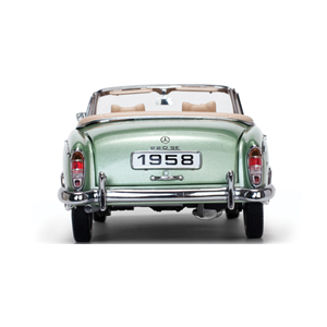 MERCEDES 220 SE CABRIOLET 1958 METALLIC LIGHT GREEN 1:18 SunStar Auto Stradali Modellino