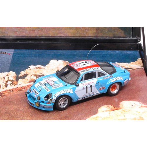ALPINE RENAULT A110 N.11 5th TOUR DE CORSE 1975 HENRY-GELIN 1:43 Trofeu Auto Rally Modellino