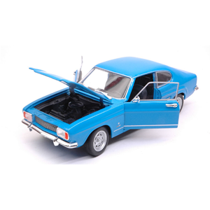 FORD CAPRI 1969 LIGHT BLUE 1:24-27 Welly Auto Stradali Modellino