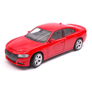 DODGE CHARGER R/T 2016 RED 1:24-27 Welly Auto Stradali Modellino