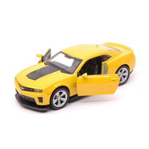 CHEVROLET CAMARO ZL1 2012 YELLOW cm 11 Welly Auto Stradali Modellino