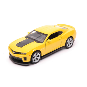 CHEVROLET CAMARO ZL1 2012 YELLOW cm 11 Welly Auto Stradali Modellino