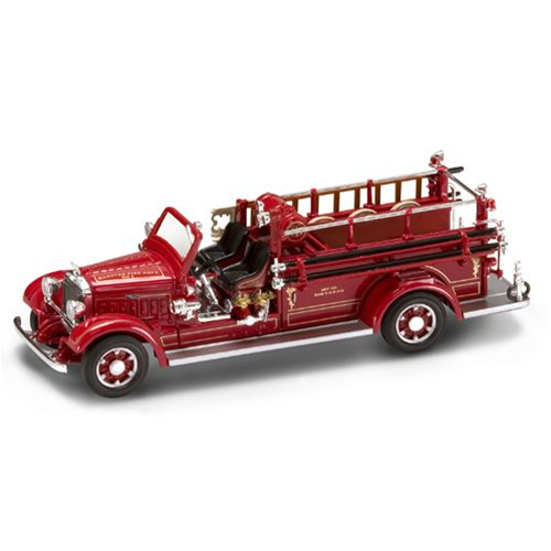 MACK TYPE 75 BX 1935 FIRE TRUCK 1:43 Yat Ming Pompieri Modellino