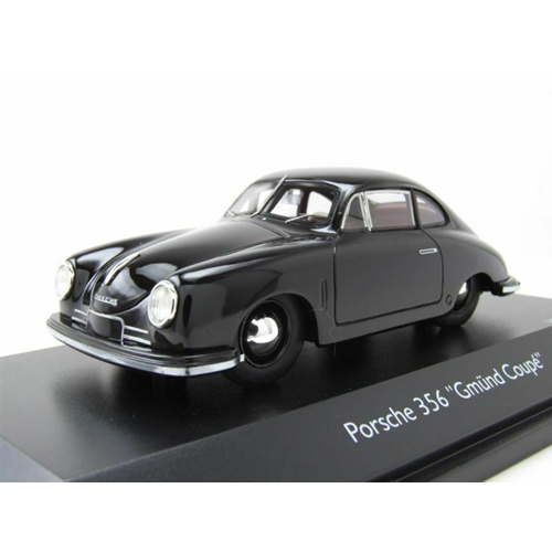 PORSCHE 356 COUPE 1948 BLACK 1:43 Schuco Auto Stradali Modellino