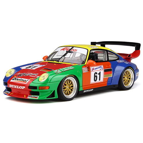 PORSCHE 993 GT2 N.61 LE MANS 1998 B.MULLER - M.TRUNK - E.PALMBERGER 1:18 GT Spirit Auto Competizione Modellino