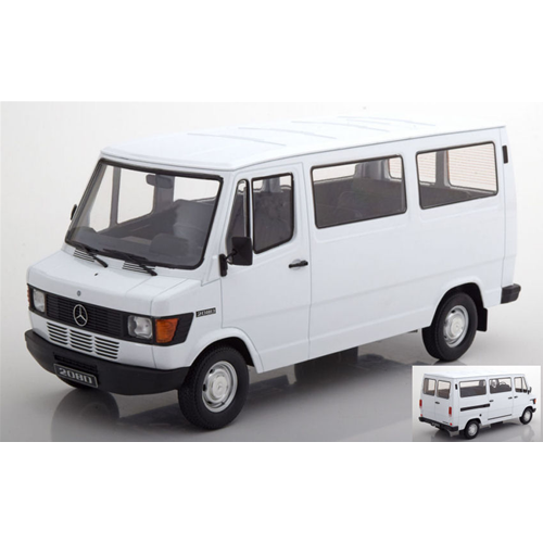 MERCEDES 208D 1988 MINIBUS WHITE 1:18 KK Scale Auto Stradali Modellino
